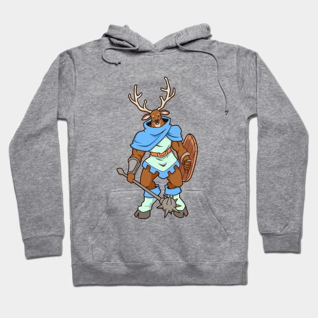 Roleplay Character - Cleric - Healer - Stag Hoodie by Modern Medieval Design